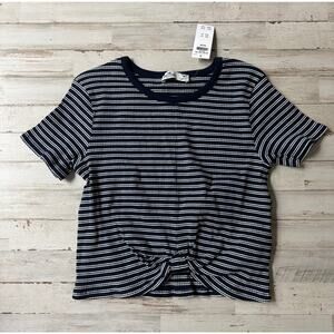 Hollister Navy and White Striped Bunch bottom Top NWT sz M